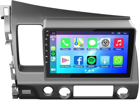 راديو سيارة 4G + 64 جيجابايت لسيارة Toyota Camry 2000-2006 مع Carplay اللاسلكي وAndroid Auto، شاشة لمس IPS كامري ستيريو مع بلوتوث/التحكم الصوتي/كاميرا احتياطية/WiFi/GPS/SWC/EQ/FM/RDS in Kuwait