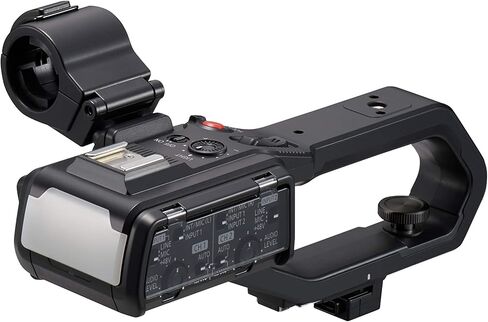 باناسونيك VW-HU1E-K مقبض كاميرا الفيديو مع موصلين XLR، ضوء فيديو LED، سهل الاستخدام، أسود in Saudi Arabia