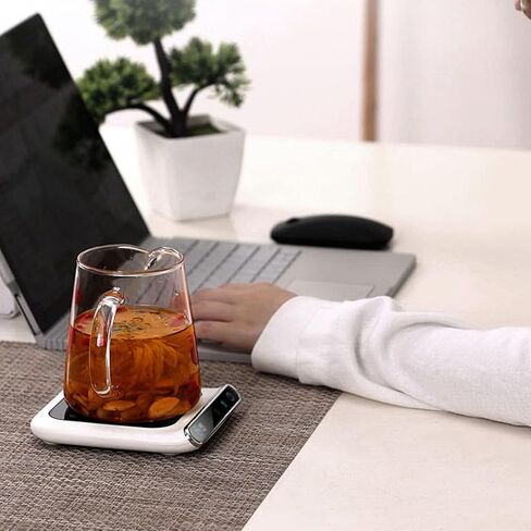 ZJchao USB, 3 Temperature Settings 70C 90C 110C with Auto Shutoff and PI Heating for Ceramic Glass Metal Cup Office Car Travel in Saudi Arabia