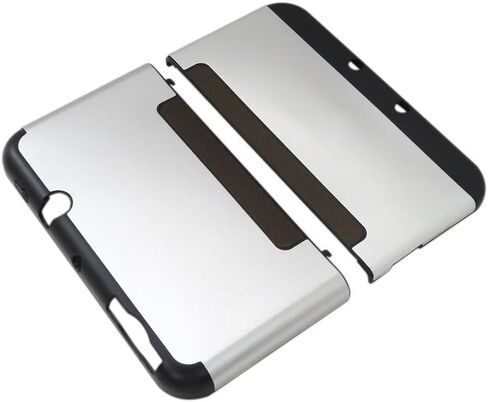 Silver Aluminum + Plastic Protector Case Cover Protective Hard Shell Skin for NES New 3DS XL LL (2015 Model) ONLY in Saudi Arabia