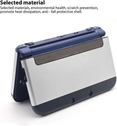 Silver Aluminum + Plastic Protector Case Cover Protective Hard Shell Skin for NES New 3DS XL LL (2015 Model) ONLY in Saudi Arabia
