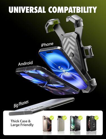 Bracketron X-Lock Heavy Duty Phone Mount for Truck - Phone Holders for Your Car with 12" Extendable Arm Security for Windshield & Dash - Compatible with iPhone & Android in Saudi Arabia