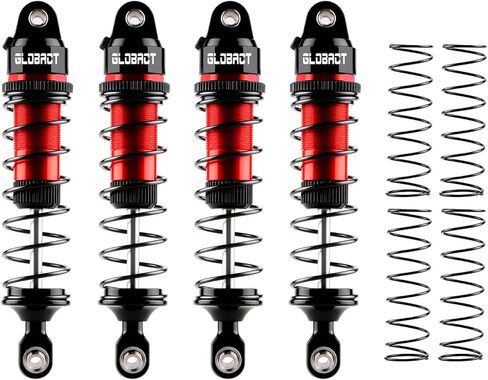 GLOBACT ألومنيوم 88 مم ماص للصدمات الزيتية الأمامية والخلفية مع نوابض لـ TRAXXAS Mini Maxx XRT 107154-1 108076-1 1/16 RC ترقيات الشاحنة (أزرق) in Saudi Arabia