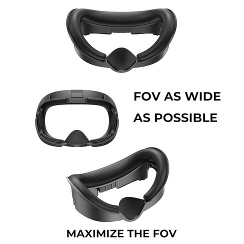 GEEKVR Facial Interface Face Pads Compatible with Meta/Oculus Quest 3 Accessories, Comfort PU and Ice Silk Cushion, Not Fit Quest 3S in Kuwait