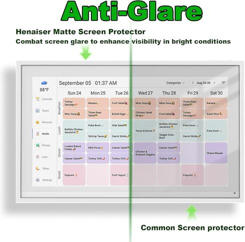 5 قطع واقي شاشة غير لامع مقاس 15.6 بوصة لتقويم Skylight، واقي فيلم ClearTouch مضاد للوهج، مضاد لبصمات الأصابع، مضاد للخدش، درع مضاد للانعكاس in Kuwait