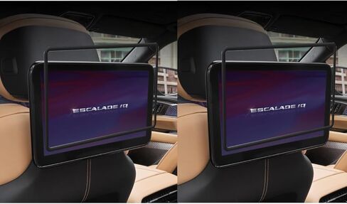 Silicone Screen Protector for 2021-2026 Cadillac Escalade Rear Seat Entertainment System, Soft Edge Guard Shockproof Anti-Crash Cover for Backseat Headrest Screen, Easy to Install & Remove (Black) in Saudi Arabia