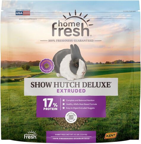 Blue Seal Fresh Show Hutch Deluxe 17 Rabbit Food - تعبئة قابلة لإعادة بيعها للاحتفاظ بها في النضارة ، وتشجع على نظام هضمي صحي ومدخول مناسب - حقيبة 20 رطل in Saudi Arabia