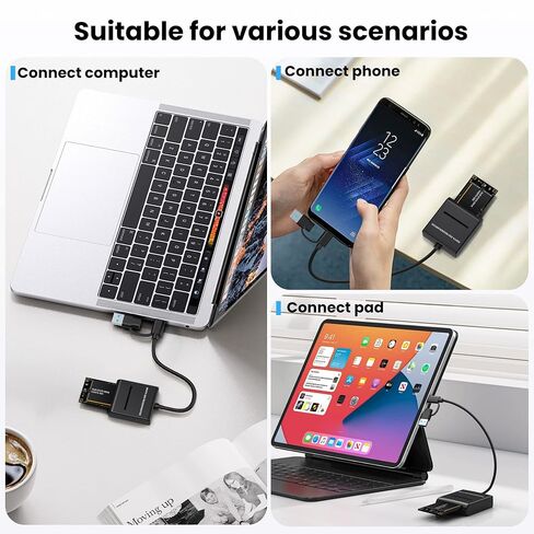NFHK Adapter USB 3.0 USB-C Type-C Type-A Dual Connector to MSATA SSD Docking External Cable Enclosure 5Gbps in Saudi Arabia