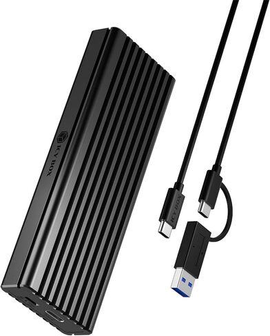 حاوية M.2 NVME SSD، ICY BOX USB 3.2 Gen 2 (10 جيجابت في الثانية) إلى NVME PCIe SSD، حافظة خارجية من الألومنيوم، مفاتيح M-Key وB+M وحجم SSD 2230/2242 /2260/2280 SSD، حماية ضد الكتابة in Kuwait