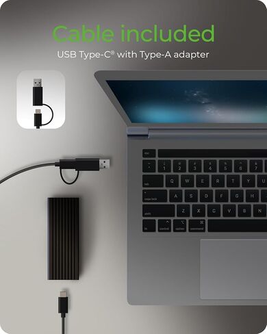 حاوية M.2 NVME SSD، ICY BOX USB 3.2 Gen 2 (10 جيجابت في الثانية) إلى NVME PCIe SSD، حافظة خارجية من الألومنيوم، مفاتيح M-Key وB+M وحجم SSD 2230/2242 /2260/2280 SSD، حماية ضد الكتابة in Kuwait