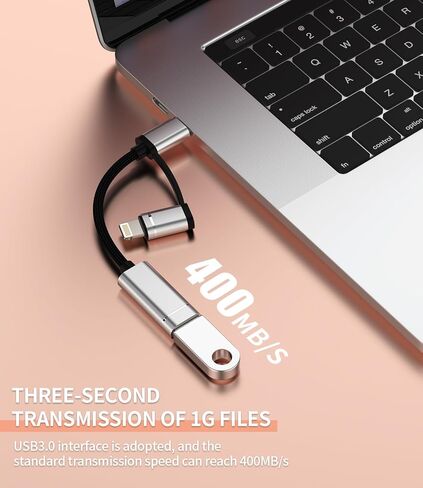 OTG Cable 3.0 USB to USB C Lightning Adapter for Apple for iPhone 15 Pro Max Plus 11 12 13 14 for iPad 10、Air 4/5、Mini 6、Pro12.9 Compatible for Samsung Galaxy Type C Thunderbolt Port Camera Cord in Saudi Arabia