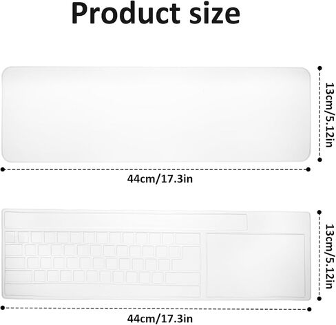 Universal Silicone Keyboard Cover Protector Skin for Desktop Computer Keys Waterproof Dustproof Clear Ultra Thin Keyboard Covers in Saudi Arabia