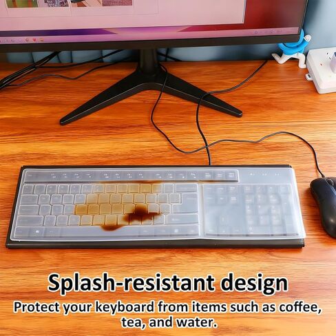 Universal Silicone Keyboard Cover Protector Skin for Desktop Computer Keys Waterproof Dustproof Clear Ultra Thin Keyboard Covers in Saudi Arabia