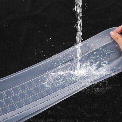 Universal Silicone Keyboard Cover Protector Skin for Desktop Computer Keys Waterproof Dustproof Clear Ultra Thin Keyboard Covers in Saudi Arabia