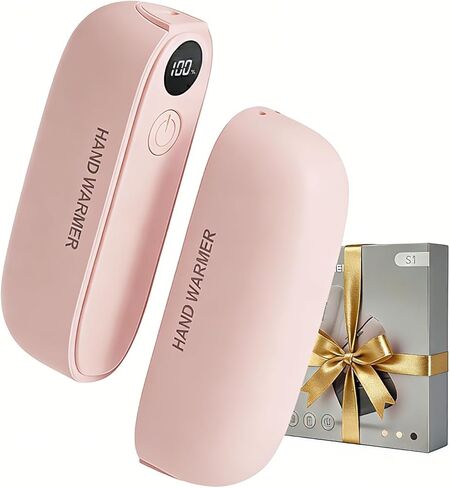 2-in-1 Magnetic Hand Warmers Rechargeable, 2 Pack Electric Handwarmer with 3 Heat Levels, Fast Heating Portable Pocket Heater for Outdoor, Camping, Golf, Gifts for Women Men in Kuwait