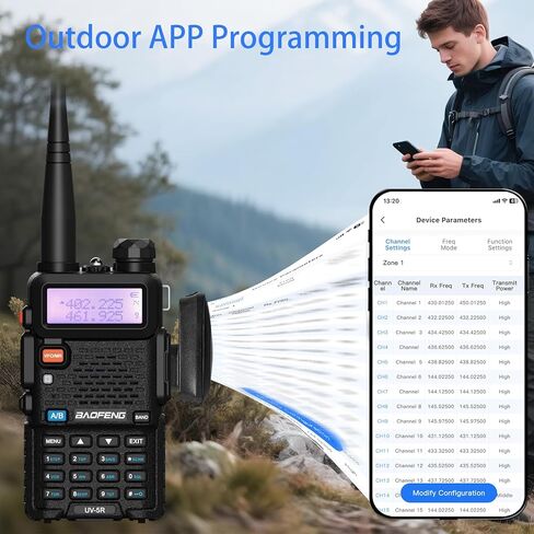 محول مبرمج لاسلكي لراديو BAOFENG Ham، برمجة التطبيق، لـ Baofeng UV-5R 5RM BF-888S DM-32UV وملحقات راديو نماذج متعددة (عبوة واحدة) in Kuwait