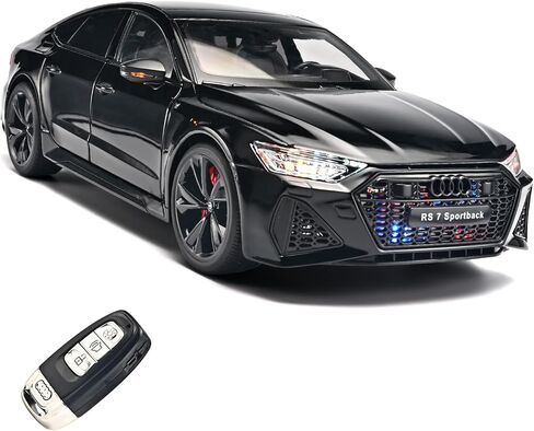 مجموعات السيارات النموذجية للبالغين 1/18 سيارات Diecast متوافقة مع مجموعة Audi RS7 Sportback Car ، والسيارات الرئيسية للسيطرة على بعد الإصدار المعدني مع الأضواء والأصوات ، وسيارات الألعاب للأولاد الذين تتراوح أعمارهم بين 4-7 （أسود） in Kuwait