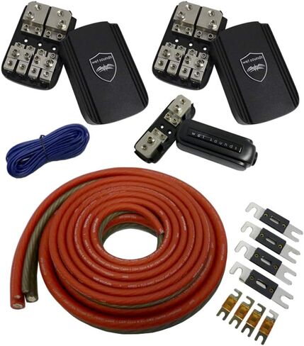 Wet Sounds WET WIRE Amp Kit for Front Battery Applications - Kit for 2 to 4 amps in Saudi Arabia