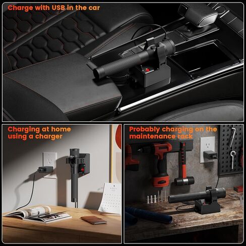 Replacement 75105 Charger Holder for Stream Light - Compatible with Streamlight Stinger Series Rechargeable Flashlight Smart Charge Holder - USB Charger Base Power Cord - Black in Kuwait