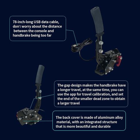فرامل يد سباق HCXLELD Sim، عجلة سباق G29 T300RS متوافقة مع PS4/PS5، عجلة سباق G920 TX متوافقة مع XBOX Series X/S، XBOX One، ومشبك طاولة متضمن in Kuwait