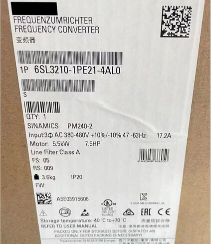Expedited 6SL3210-1PE21-4AL0 New and Sealed in Box 6SL32101PE214AL0 1 Year Warranty 6SL3210-1PE21-4AL0 Fast in Saudi Arabia