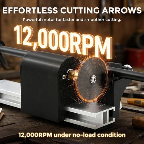 Bonvoisin Arrow Saw Cutter Electric Archery Tools Arrow Cutter Carbon Arrows Kit with 5 Saw Blades for Adjustable Length Arrow Shaft DIY in Saudi Arabia
