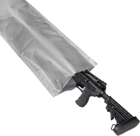 حقيبة تخزين البندقية والبندقية المضادة للتآكل - محكمة الغلق ومقاومة للماء للشحن والتخزين، فضي (12x38) in Kuwait