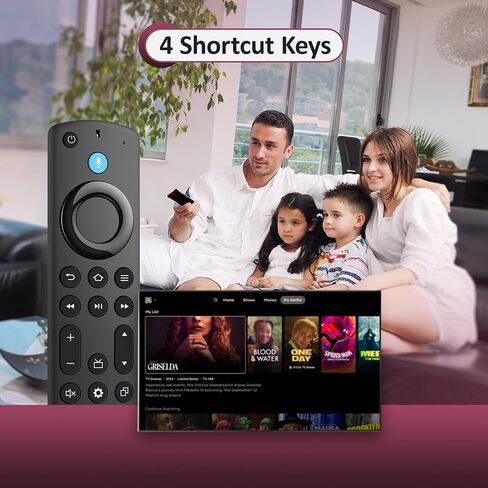 بديل صوتي عن بعد لجميع سلاسل Fire، Hisense، TV Cube/Stick، متوافق مع Stick 4K Max/4K (الجيل الأول/الثاني)، Stick (الجيل الثاني/الثالث)/Stick Lite/HD، Omni، Insignia/Toshiba/Pioneer Smart TV in Kuwait