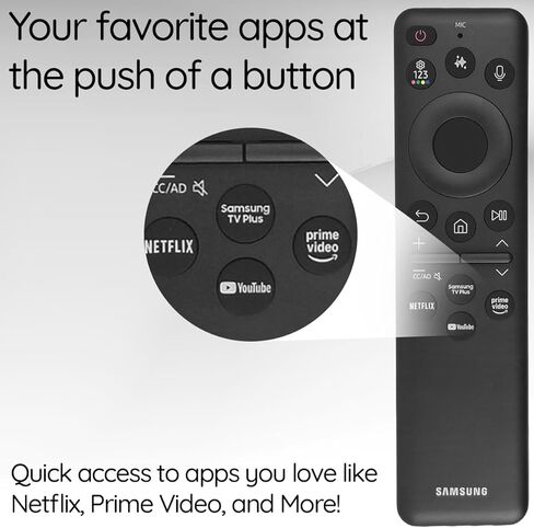 استبدال جهاز التحكم عن بعد الصوتي الأصلي من Ceybo مع اختصار YouTube Netflix لأجهزة تلفزيون Samsung الذكية، متوافق مع Neo QLED 8K، QLED (BN59-01480A) in Kuwait