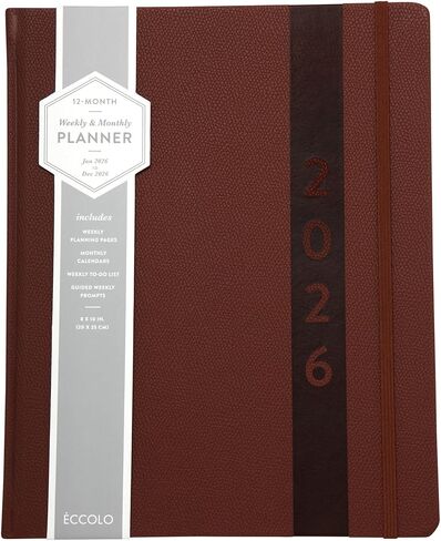 WORLD TRAVELER 2026 Planner Weekly and Monthly - 8'' x 10'' Hard Cover January December Agenda Daily Planner 2026 To Do List, Size 8X10, Green Foral in Saudi Arabia