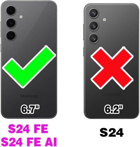 حافظة هاتف Asuwish لهاتف Samsung Galaxy S24 FE 5G مع واقي شاشة من الزجاج المقسى وحزام معصم متقاطع وحلقة حامل بطاقات RFID خلية S 24 EF AI S24FE 24S للنساء والفتيات باللون الأزرق المخضر in Kuwait