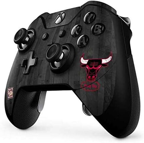 غلاف Skinit المخصص للألعاب متوافق مع وحدة تحكم Xbox One Elite - تصميم كلاسيكيات الخشب الصلب المرخص رسميًا من NBA Chicago Bulls in Kuwait