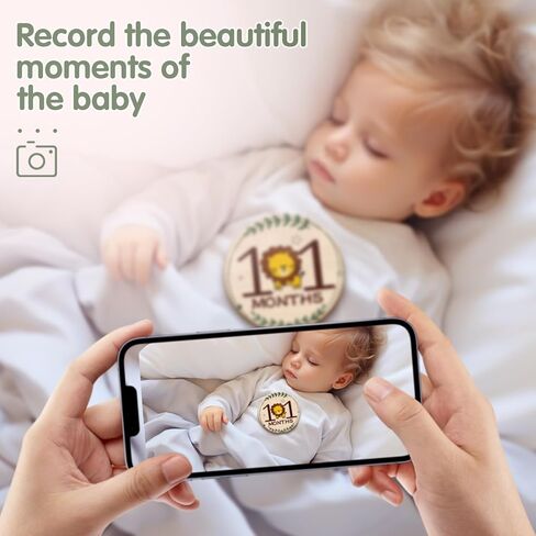 8 Pcs Baby Monthly Milestone Cards- Baby Milestone Signs Wooden Discs 8 Double-Sided Animal Marker Cards for Newborn Photos, Pregnancy Keepsakes & Baby Gift Sets 8pcs Doubleside in Kuwait