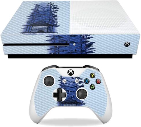 MightySkins Carbon Fiber Skin for Microsoft Xbox One S - Thirst of Color | Protective, Durable Textured Carbon Fiber Finish | Easy to Apply, Remove, and Change Styles | Made in The USA in Saudi Arabia