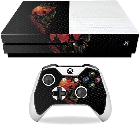 MightySkins Carbon Fiber Skin for Microsoft Xbox One S - Thirst of Color | Protective, Durable Textured Carbon Fiber Finish | Easy to Apply, Remove, and Change Styles | Made in The USA in Saudi Arabia