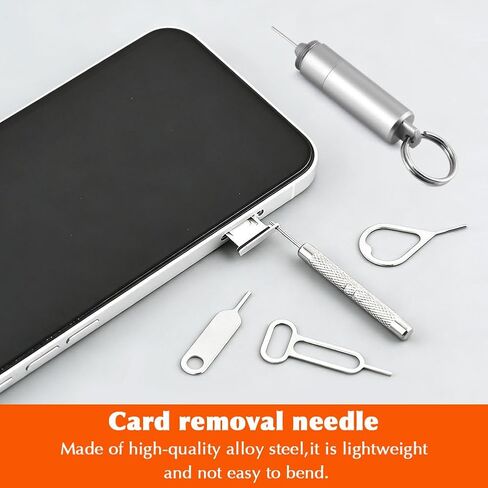 أداة إخراج بطاقة SIM 2 في 1 مع فرشاة تنظيف وحلقة مفاتيح ودبوس إخراج وإبرة إعادة ضبط للهواتف الذكية والكمبيوتر اللوحي وجهاز التوجيه وسلسلة مفاتيح محمولة متعددة الأدوات in Kuwait