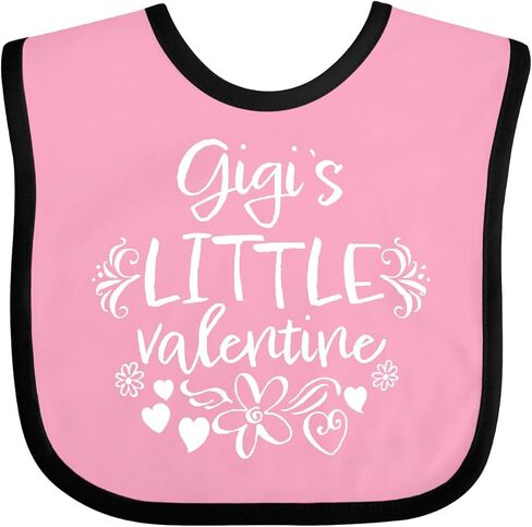 inktastic Gigi's Little Valentine Baby Bib in Saudi Arabia
