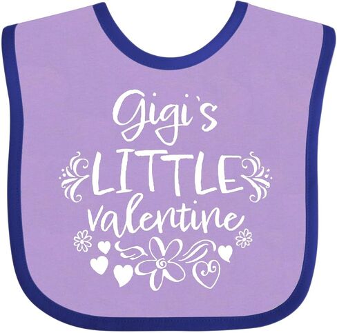 inktastic Gigi's Little Valentine Baby Bib in Saudi Arabia
