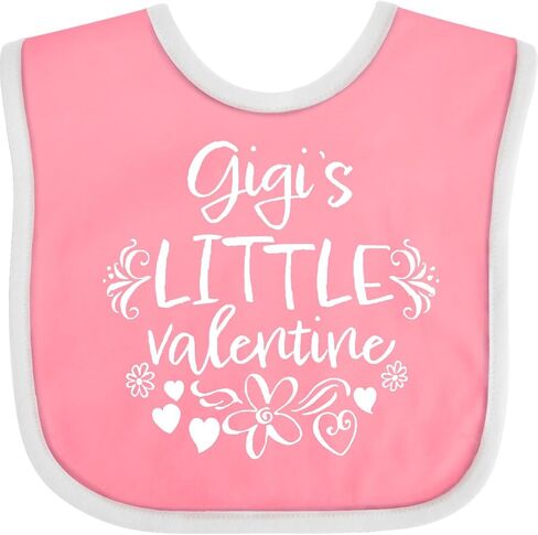 inktastic Gigi's Little Valentine Baby Bib in Saudi Arabia
