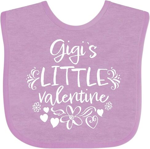 inktastic Gigi's Little Valentine Baby Bib in Saudi Arabia