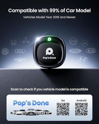 Wireless CarPlay Adapter, Multi-User Seamless Convert Wired to Wireless for Apple Car Play & Android Auto, Fast Auto Connection, Plug and Play, Support iOS 10+/Android 11+, OTA Upgrade in Kuwait