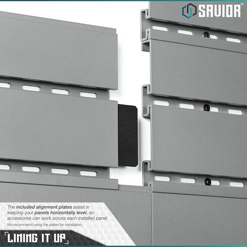 نظام رف الحائط من Savior Equipment، لوحات Slatwall من الفولاذ شديدة التحمل، وحدة تخزين مثبتة على الحائط، 5 أو 10 قطع من الأسلحة النارية المعيارية، منظم ملحقات معدات الحائط in Saudi Arabia