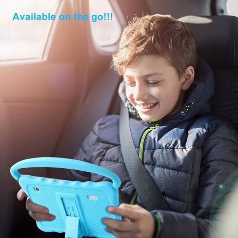 Kids Tablet 7 Toddler Tablet for Kids Edition Tablet with WiFi, Android Children Tablet for Toddlers 32GB with Parental Controls Shockproof Case(Blue) in Kuwait