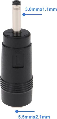10pcs 5.5 x 2.1mm Female to 3.0 x 1.1mm Male DC Power Adapter Converter for LED Light Strips Surveillance Equipment in Saudi Arabia