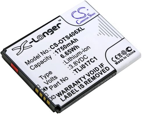 بطارية بديلة Cameron Sino CS CF لـ 4043SJ، Flip 4053، Jitterbug Flip، Lively Flip (1750 مللي أمبير / 6.65 واط في الساعة) TLi017C1، TLi017D1 in Kuwait