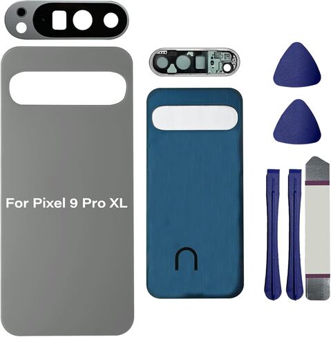 for Pixel 9 Pro XL Back Glass Compatible for Google Pixel 9 Pro XL 5G Rear Back Cover Glass Housing Door Replacement Part with Camera Lens,Pre-Install Tapes + Tools(Not for Pixel 9/9 Pro)-Hazel in Saudi Arabia