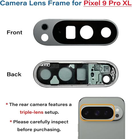 for Pixel 9 Pro XL Back Glass Compatible for Google Pixel 9 Pro XL 5G Rear Back Cover Glass Housing Door Replacement Part with Camera Lens,Pre-Install Tapes + Tools(Not for Pixel 9/9 Pro)-Hazel in Saudi Arabia