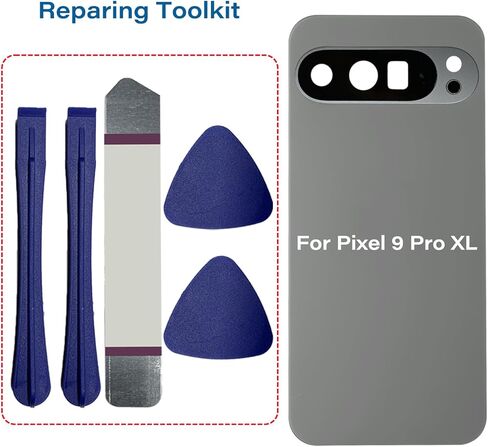 for Pixel 9 Pro XL Back Glass Compatible for Google Pixel 9 Pro XL 5G Rear Back Cover Glass Housing Door Replacement Part with Camera Lens,Pre-Install Tapes + Tools(Not for Pixel 9/9 Pro)-Hazel in Saudi Arabia