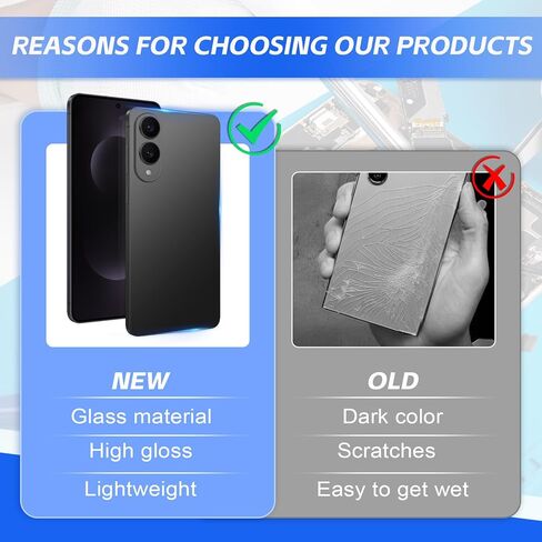 Back Cover for Samsung Galaxy S25 Edge Rear Back Glass Replacement for Samsung S20 Ultra Battery Cover Replacement with Pre-Installed Camera Frame (Titanium JetBlack) in Saudi Arabia