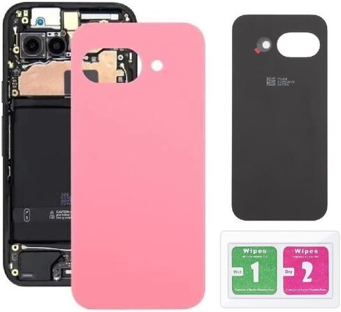 Back Panel Battery Door Glass Cover Replacement for Google Pixel 9a (Obsidian) in Saudi Arabia
